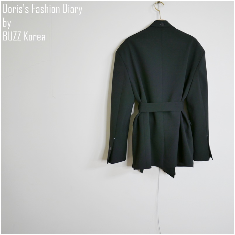 ♣ E002 Over size 時髦的外套 黑色