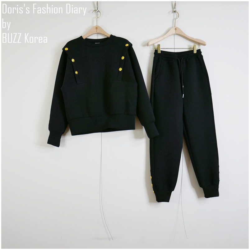 ♣ G002 Doriss Fashion Diary 訂製超舒服太空棉套裝 白色 (不拆售)-少量現貨
